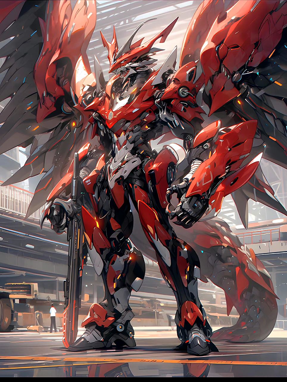 动漫# #插画# #机甲