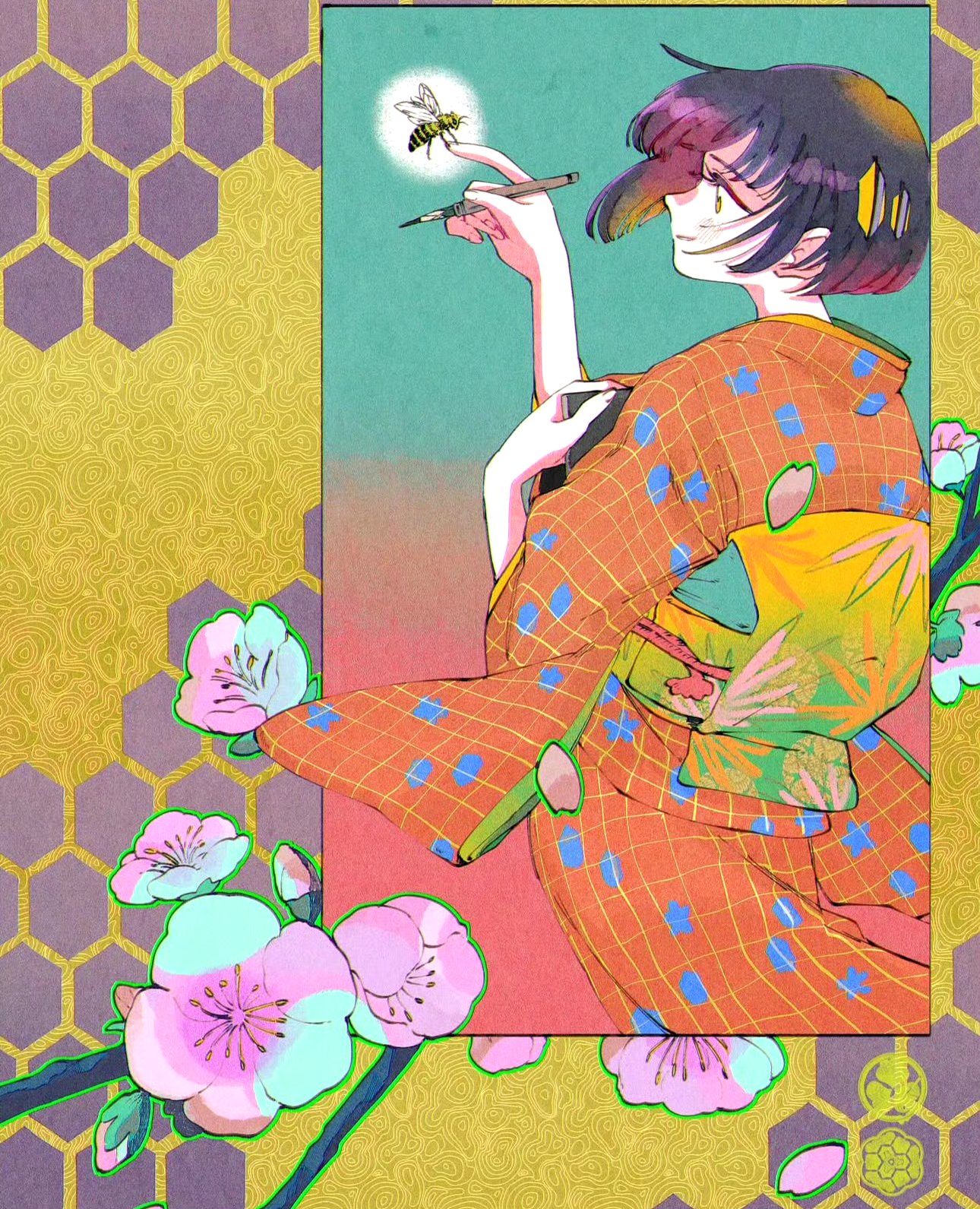 她的作品风格充满了大正时代的浪漫气息,常常带有复古,梦幻的色彩