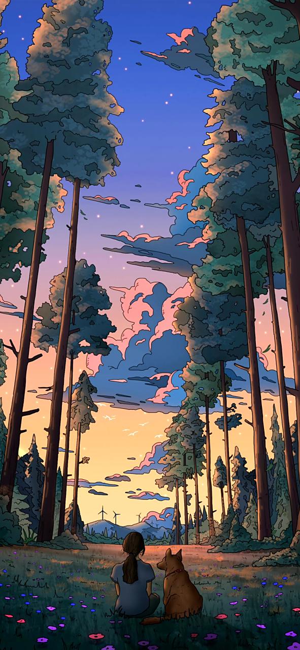 画师anarky风景绘画作品欣赏,展现了生活中未曾留意的美丽景色.