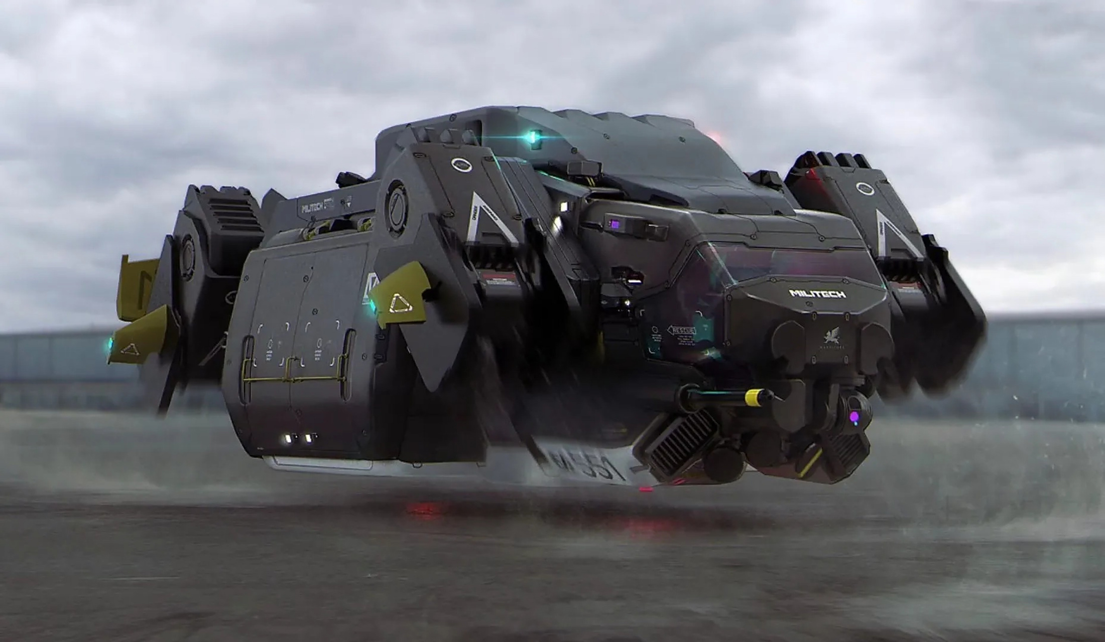 一组科幻载具欣赏,大气层内外飞行的飞船与战机.