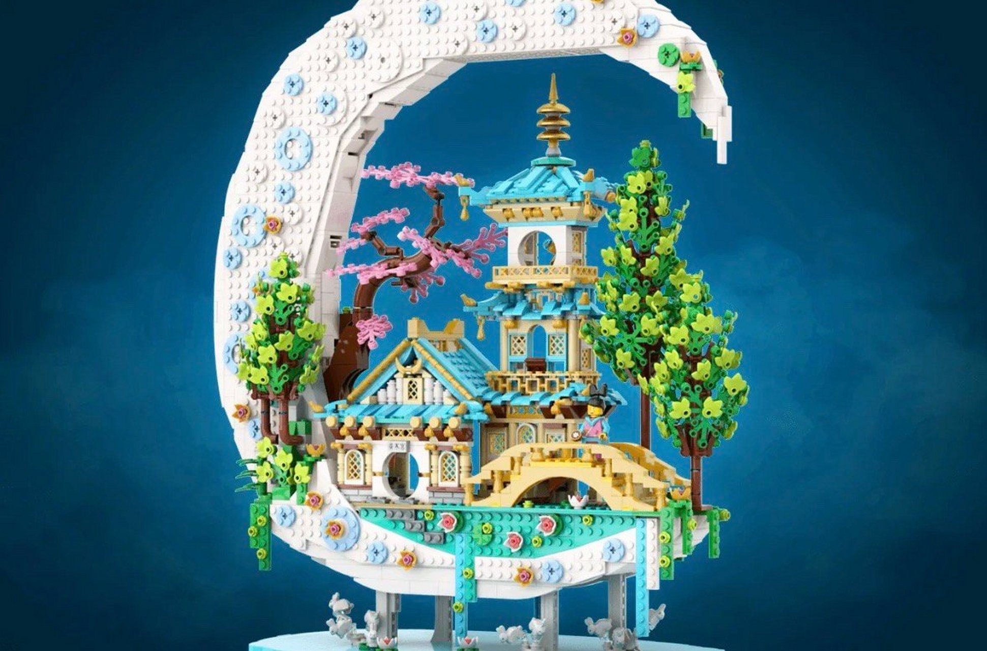 模型欣赏:乐高ideas官网投稿作品《广寒宫》,作者legotruman.