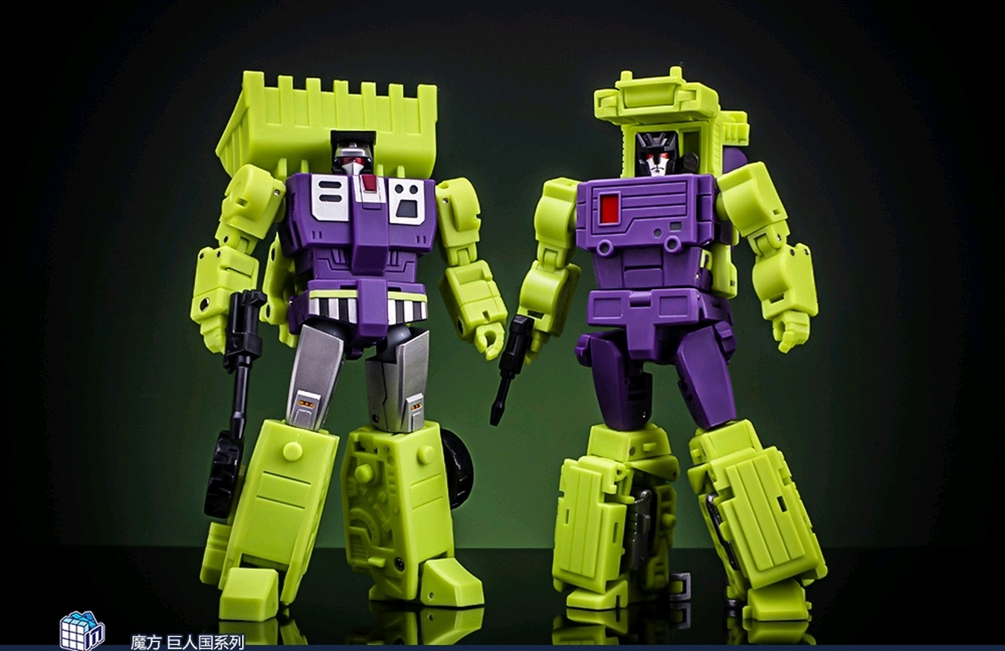 模型欣赏:魔方 变形金刚 大力神  ms-b37a铲土机和ms-b38a搅拌机.