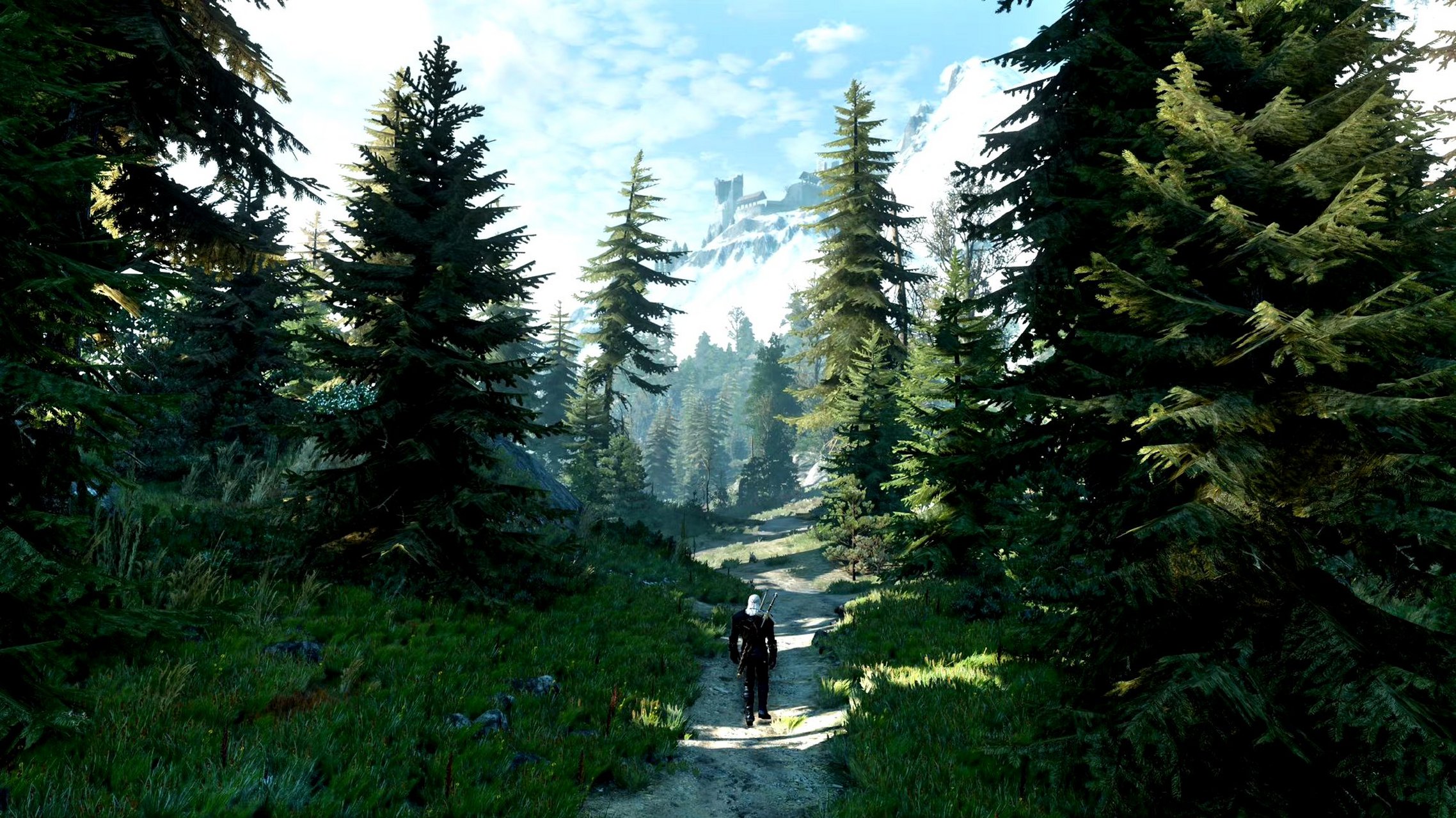 分享一组游戏《巫师3:狂猎》风景摄影,展现了其中精细的场景建模,再现