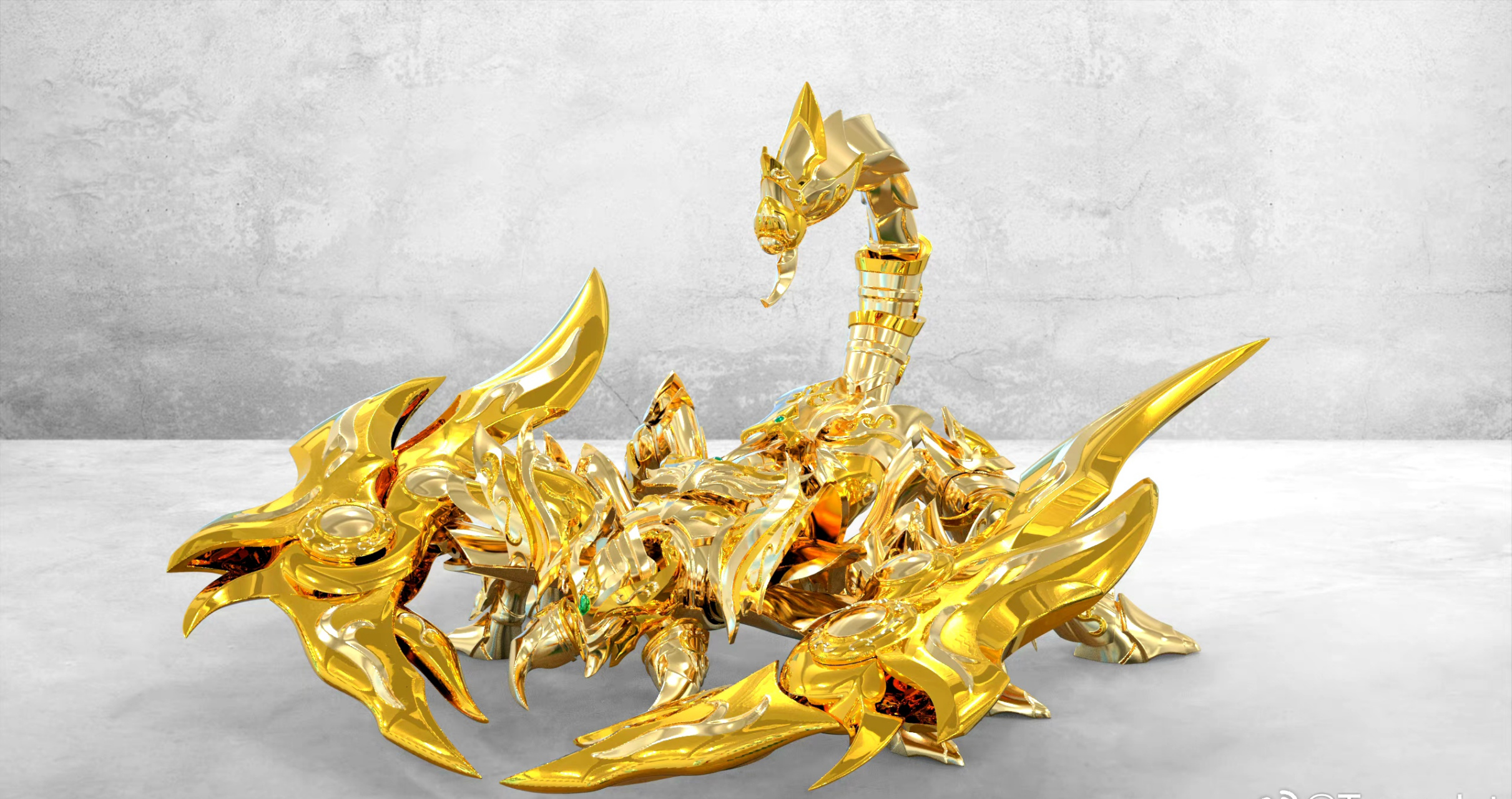 模型欣赏:toypoint 众星起源 天蝎座 黄金圣衣.