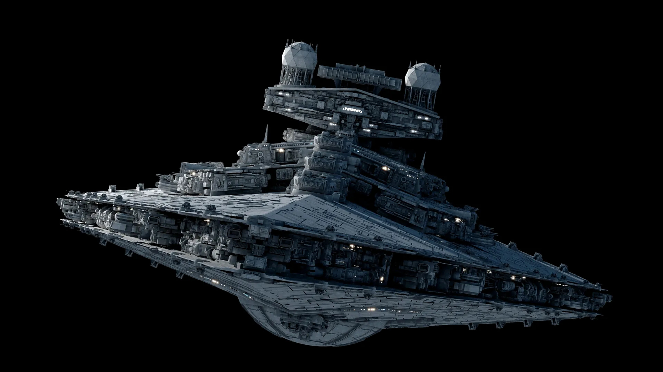 建模欣赏:星球大战 帝国军 检察官级歼星舰,是帝国海军装备的一型轻型