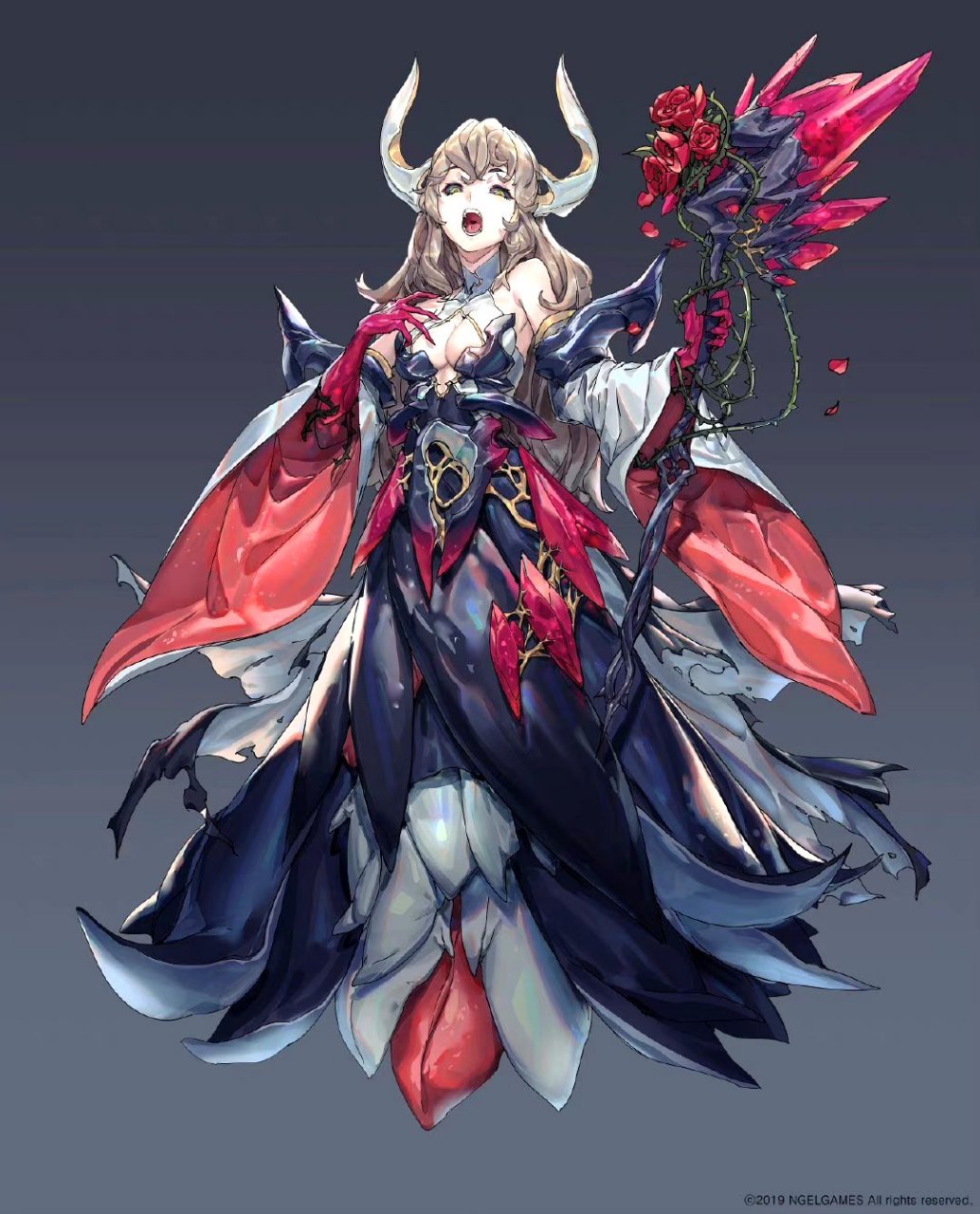 画师urorong角色设定欣赏,人物与武器设定都十分华丽.