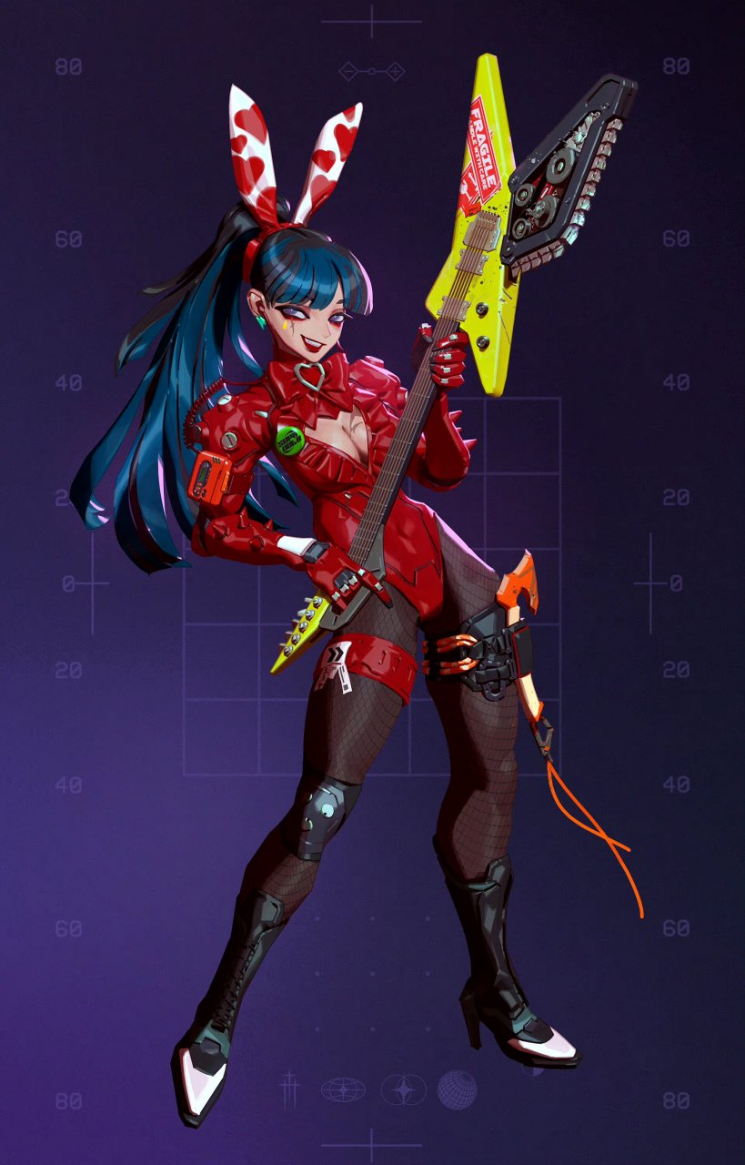 画师mika动漫角色设定欣赏,将时尚与机械魔法融合到人物之中.