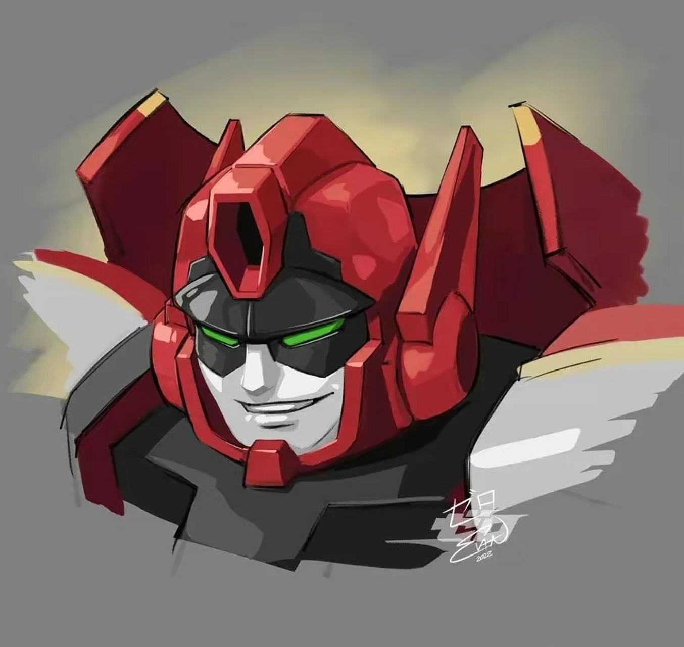 分享一组画师zero绘制的变形金刚头像,来自《银河之力》等系列.