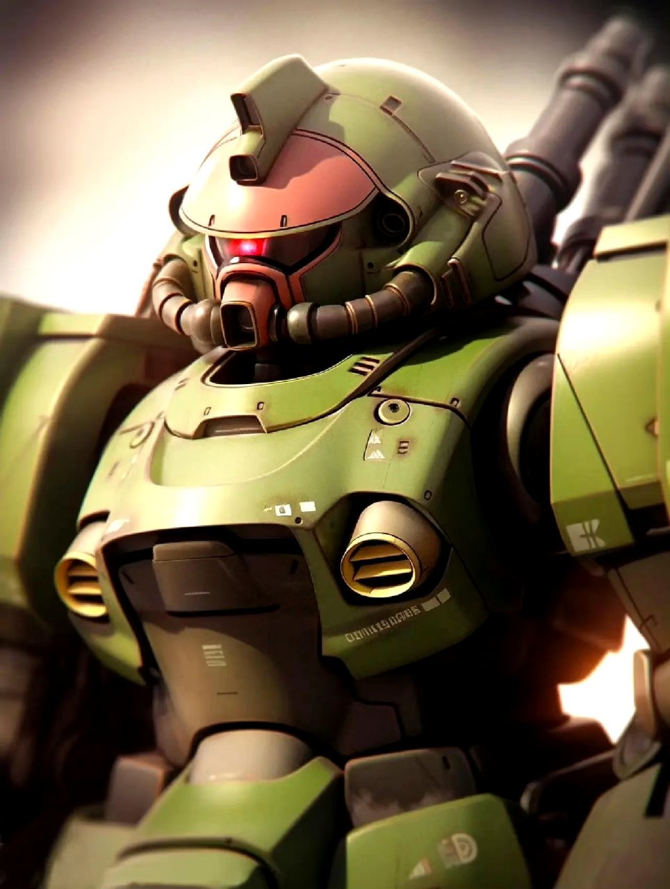 ai创作:一组独眼系的机体,看来在ai能绘制高达后,扎古系的机体还需要