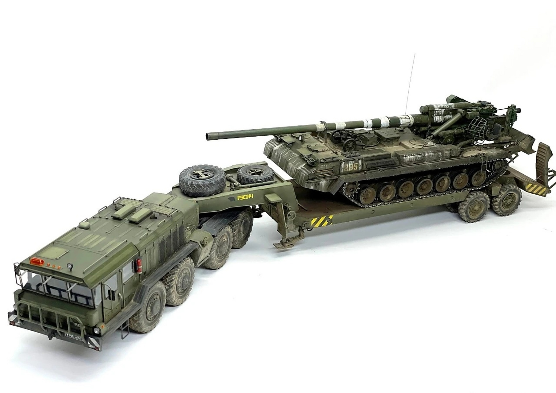 军模欣赏:kzkt-7428重型运输车 6767.#动漫# #模型# #军事武器