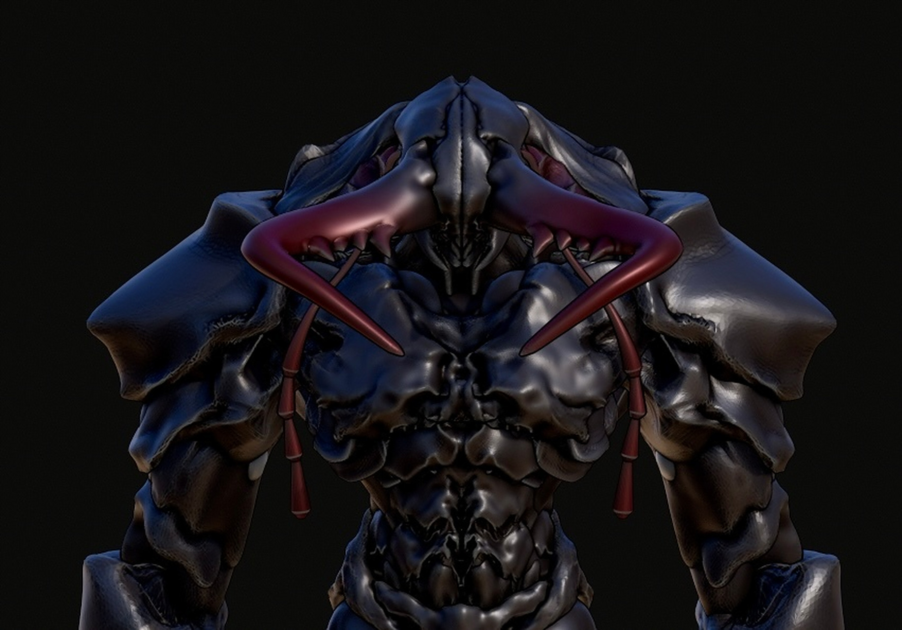 建模欣赏:虫系列 人工进化实验体b0199 大王虎甲,模型师 杨有点儿.