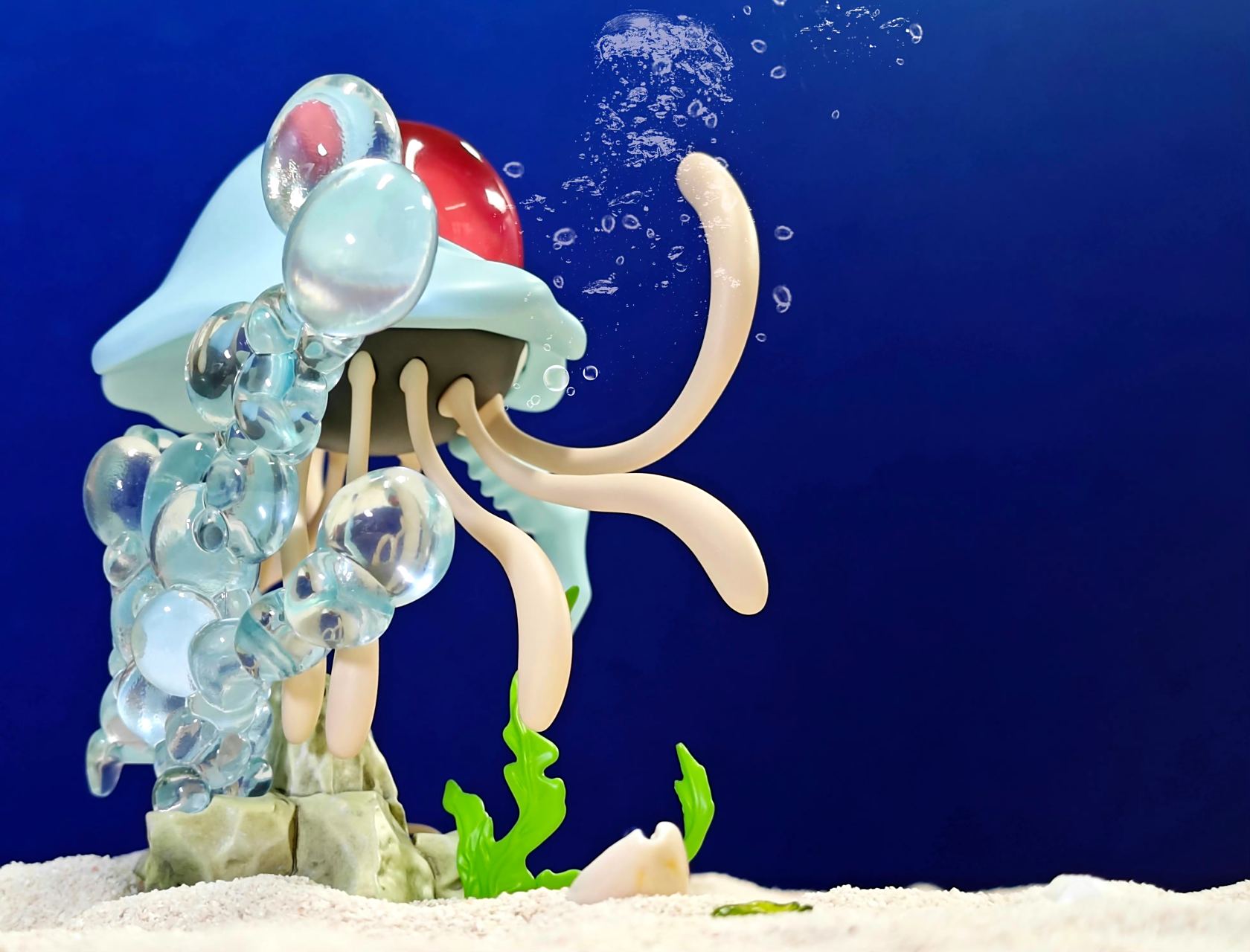 模型欣赏:pika 1/20  毒刺水母进化组,by taotaotoys.