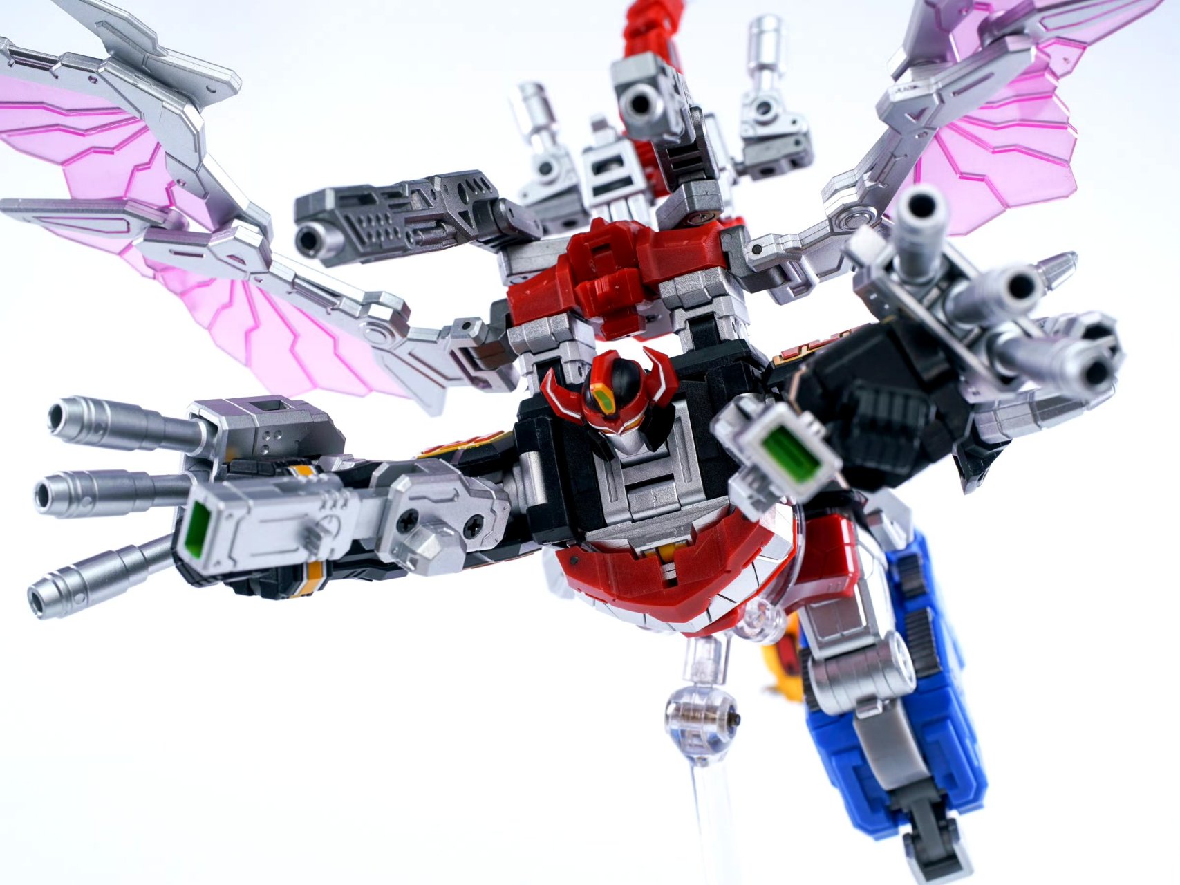 模型欣赏:招财猫玩具 恐龙战队 大兽王,by 模魂工作室.