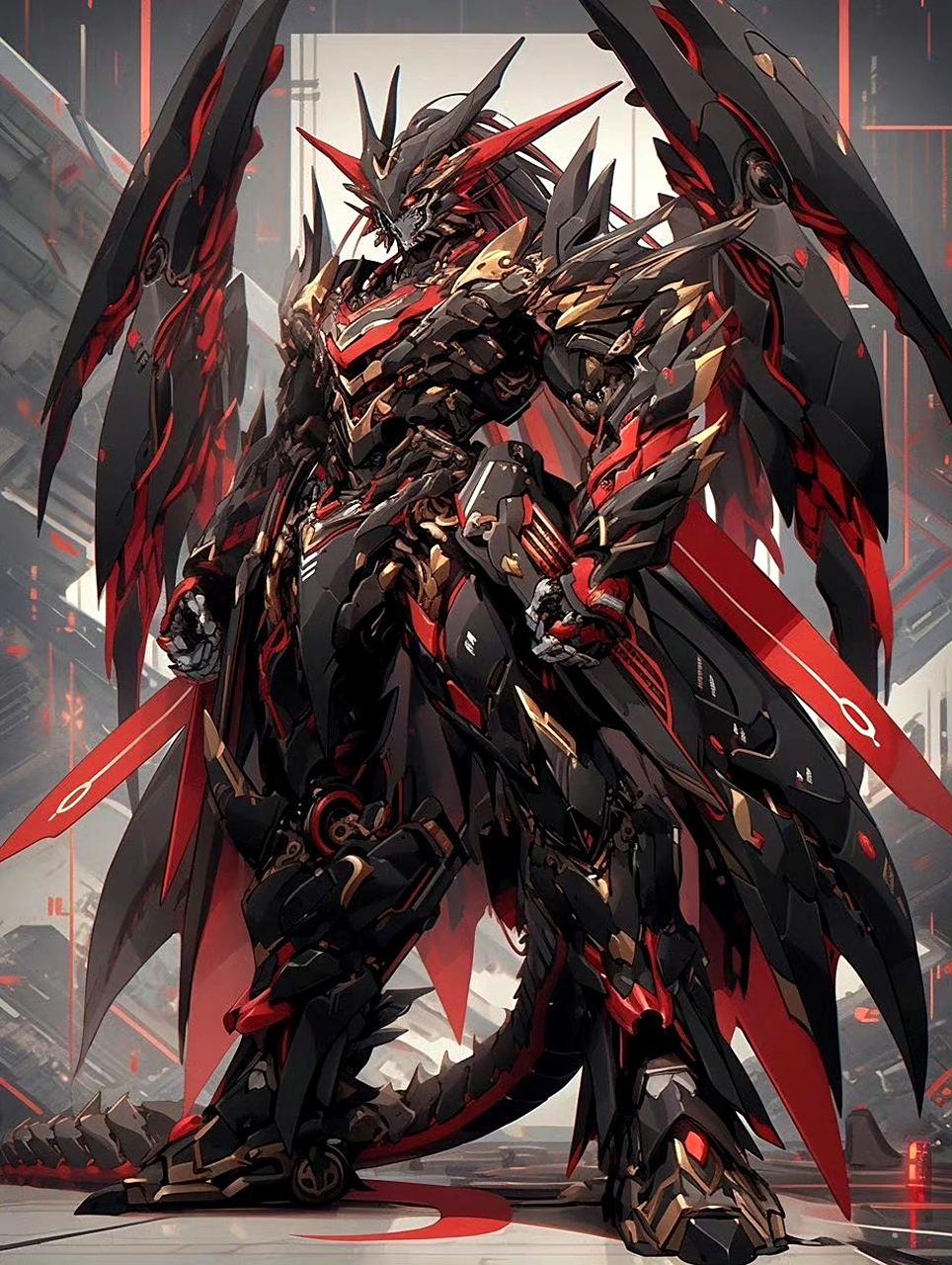 动漫# #插画# #机甲