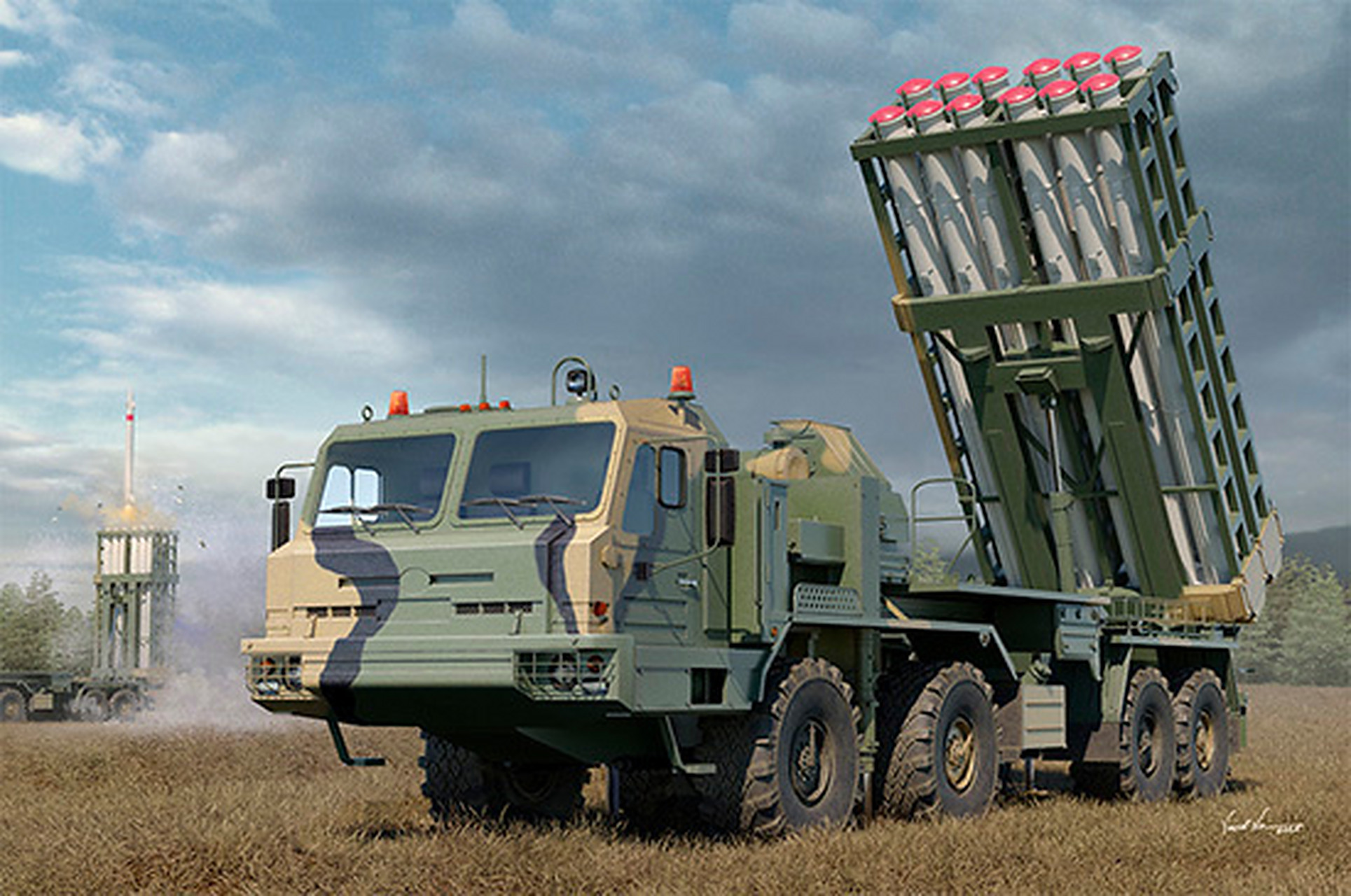 一组模型封绘欣赏,展示了海洋和陆地的武器装备.