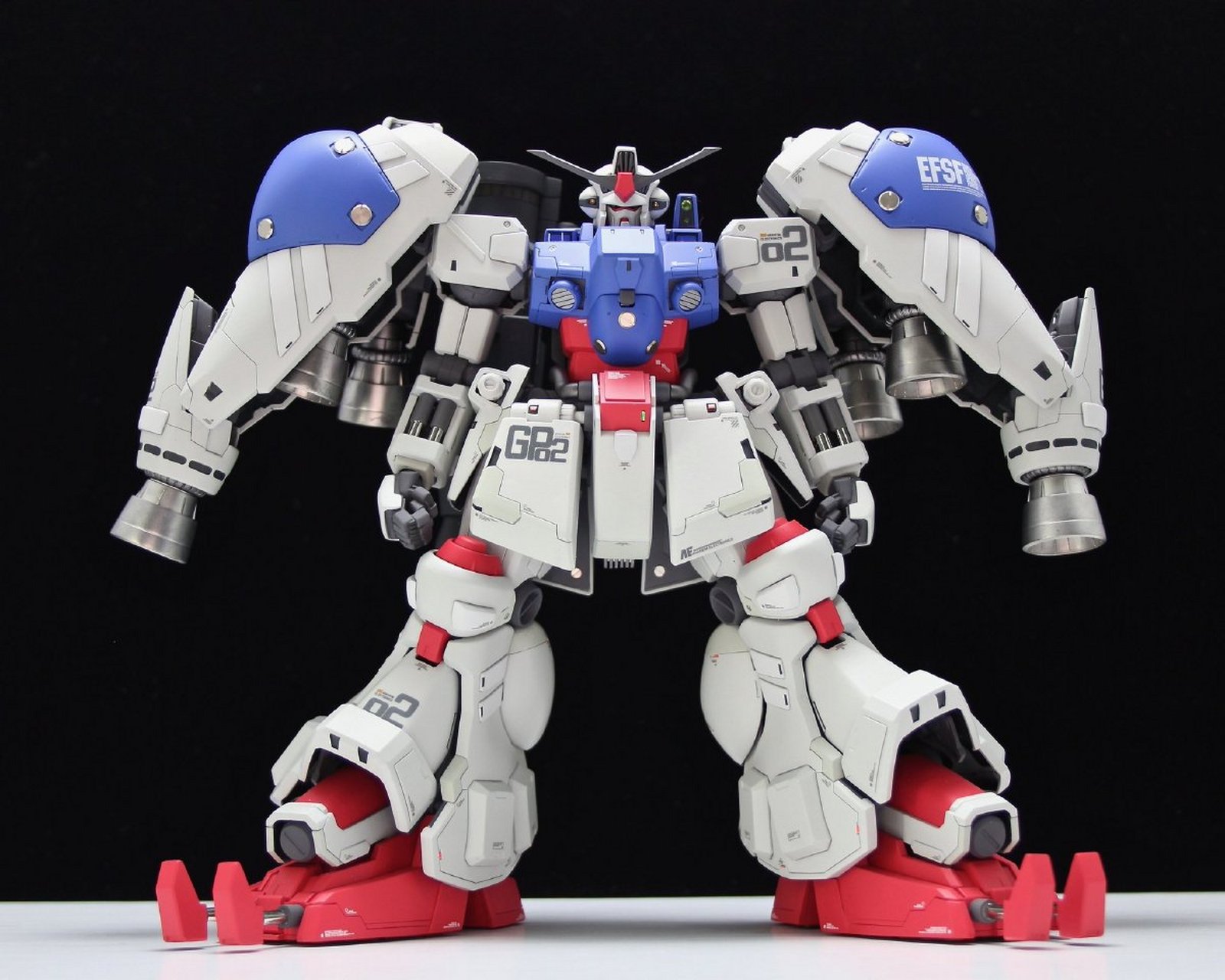 战士高达0083 所罗门的恶梦 mg 1/100 rx-78 gp02a 高达试作二号机,by