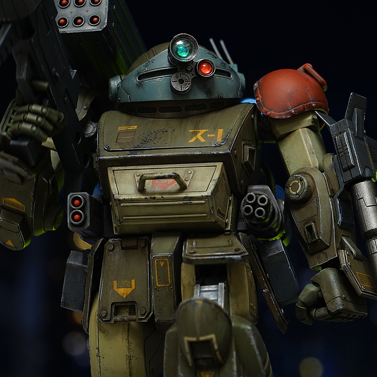 模型欣赏:装甲骑兵votoms 眼镜犬,by mr_elljay.#动漫# #模型# #机甲