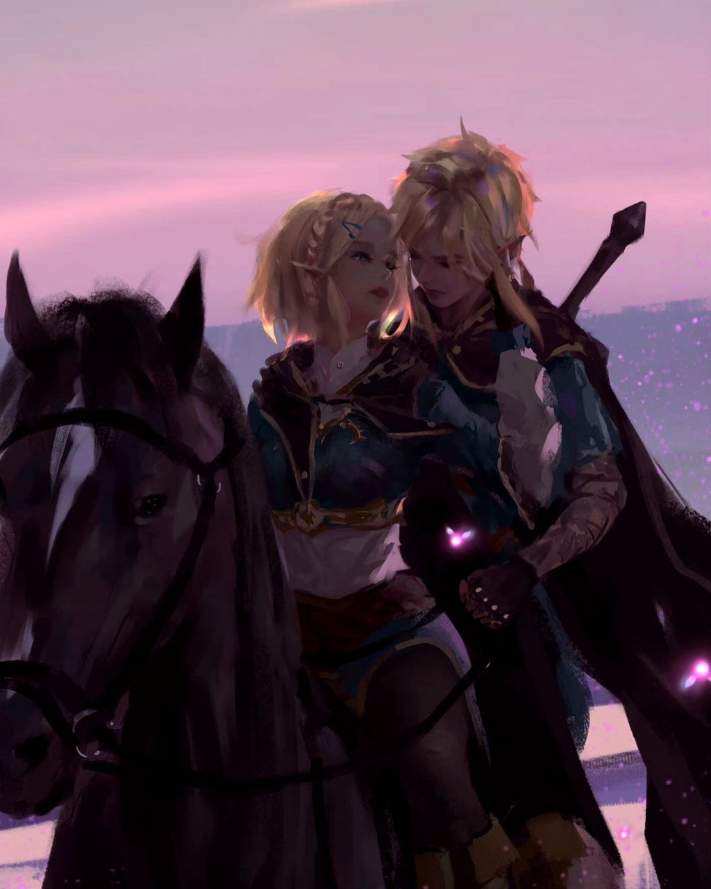 画师wlop动漫人物绘画欣赏,华丽而又精细的描绘了每一个角色,故事感