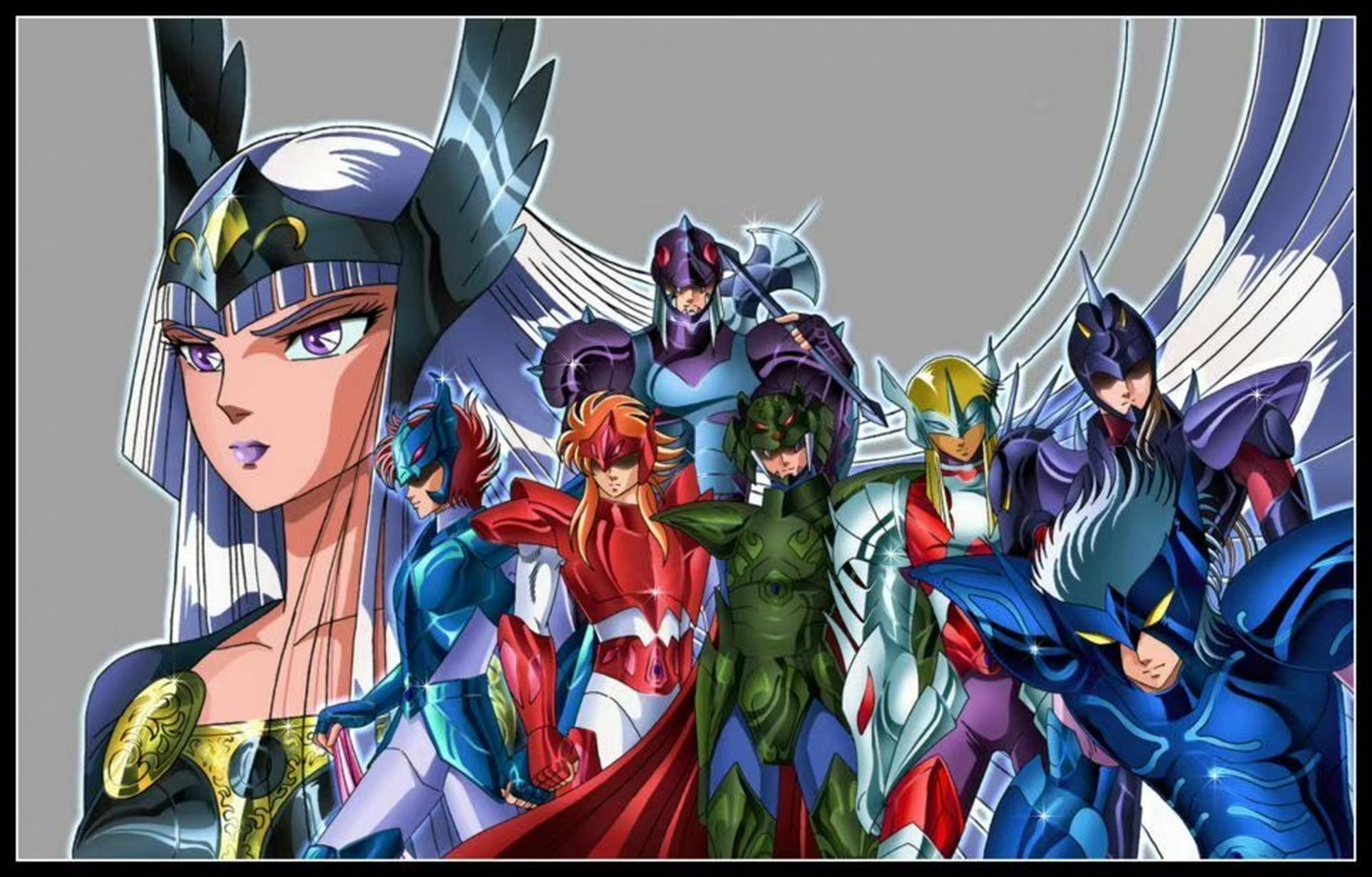 圣斗士星矢 北欧神话篇神斗士 插画.#圣斗士星矢##动漫# #插画