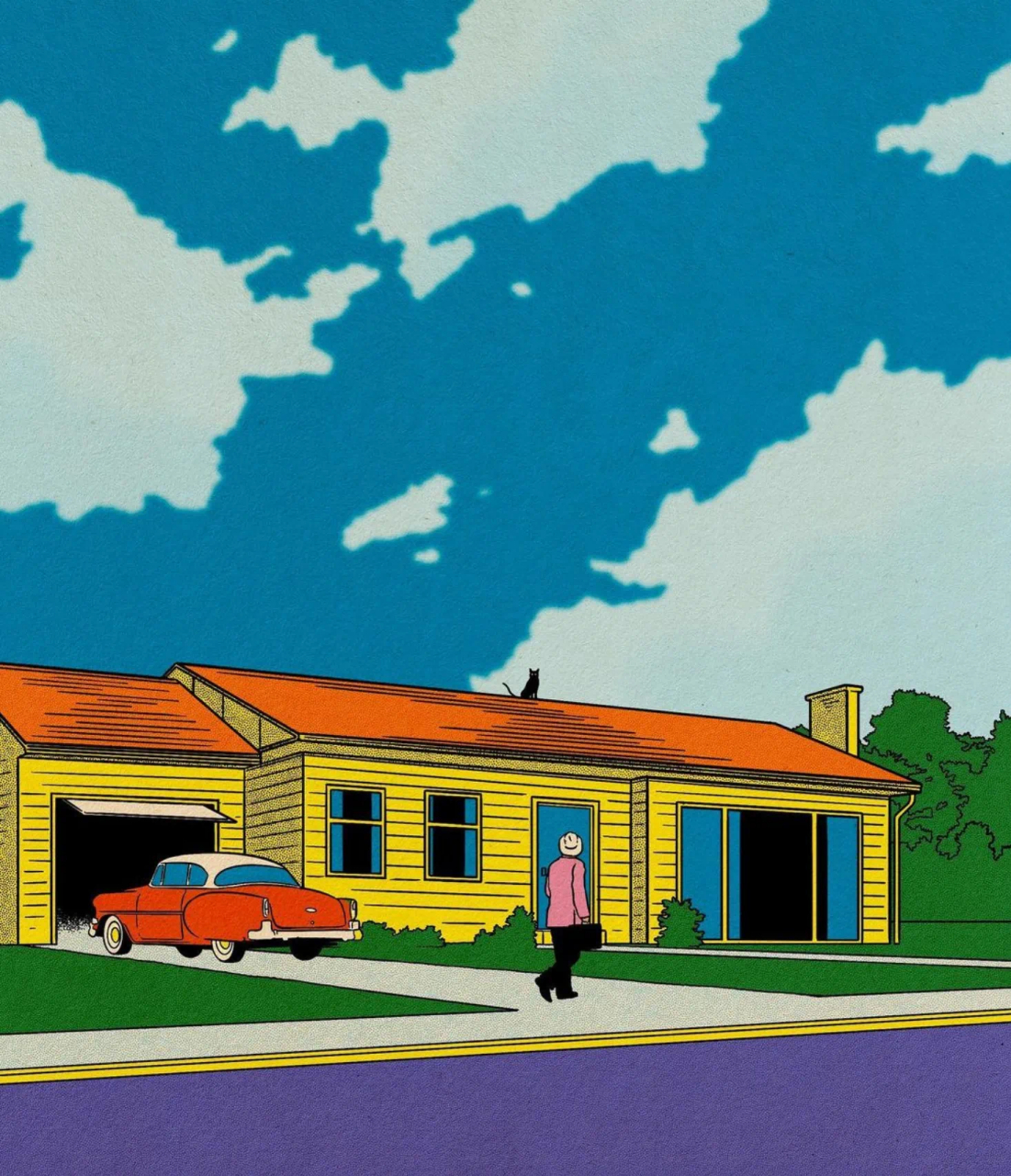 插画师simon bailly作品欣赏,每一幅都充满了独特的魅力和生命力.