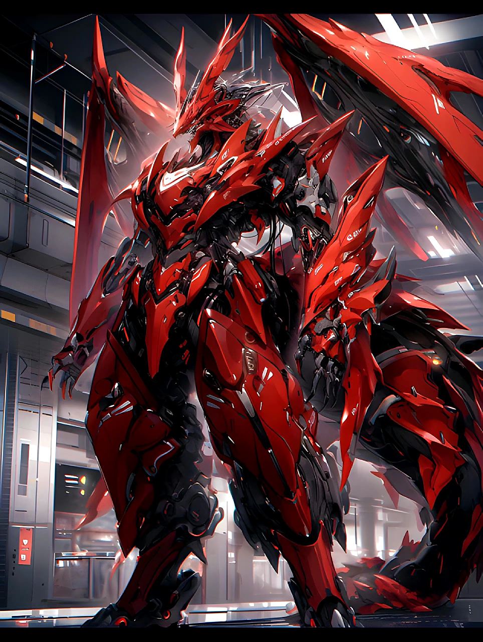 动漫# #插画# #机甲