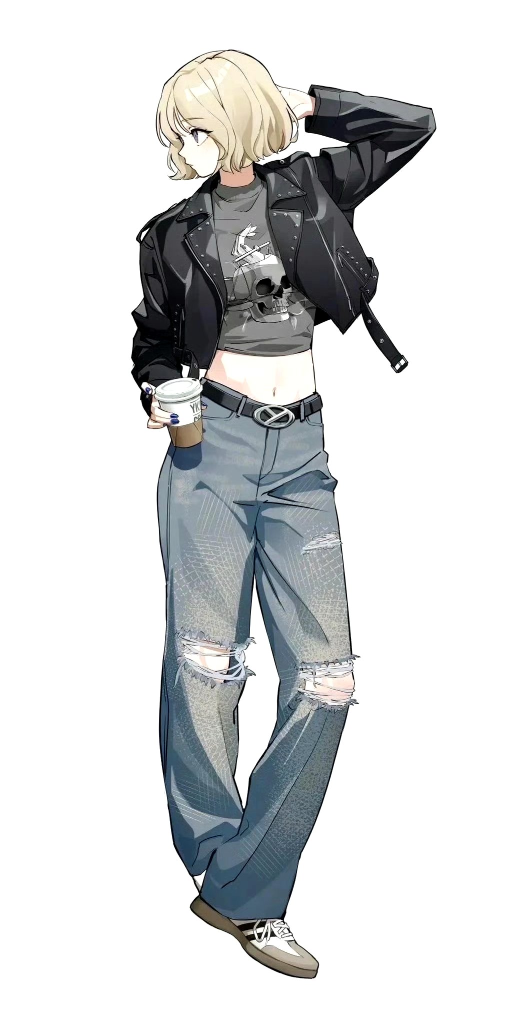 作品风格独特,将现代时尚与传统绘画技巧相结合