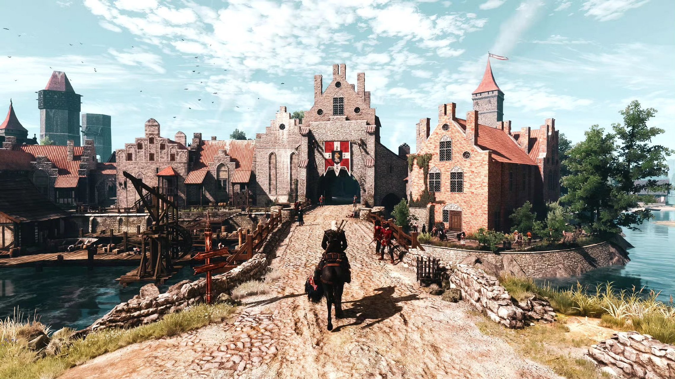 画师gwyn制作的一组游戏《巫师3》摄影,截取了游戏中各种场景,展现了