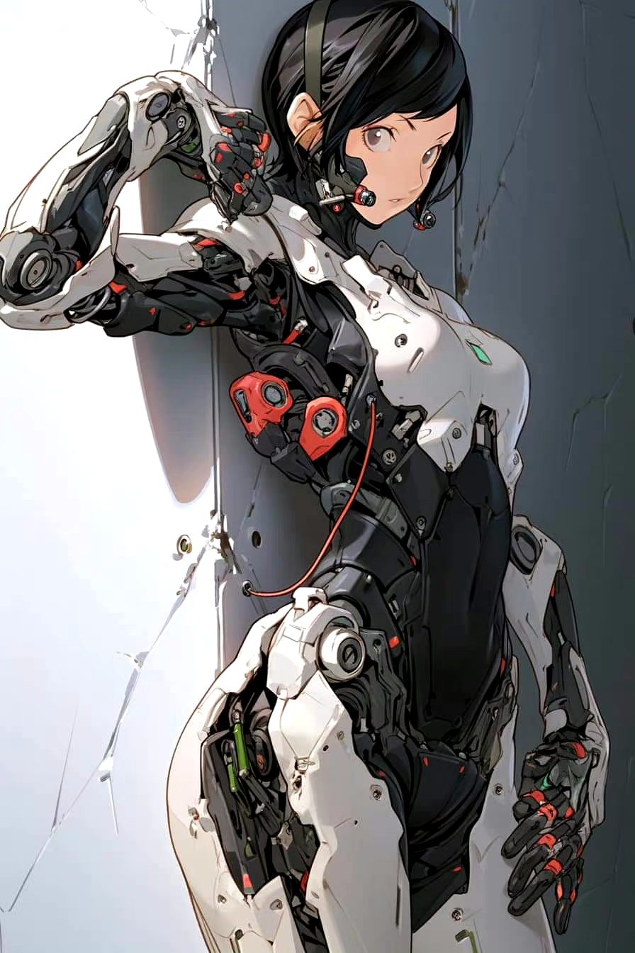 一组ai生成的人机结合的科幻作品,by waylander 676767.