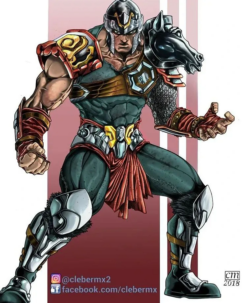 画风更加另类的圣斗士星矢青铜五小强,貌似变成北斗神拳了.