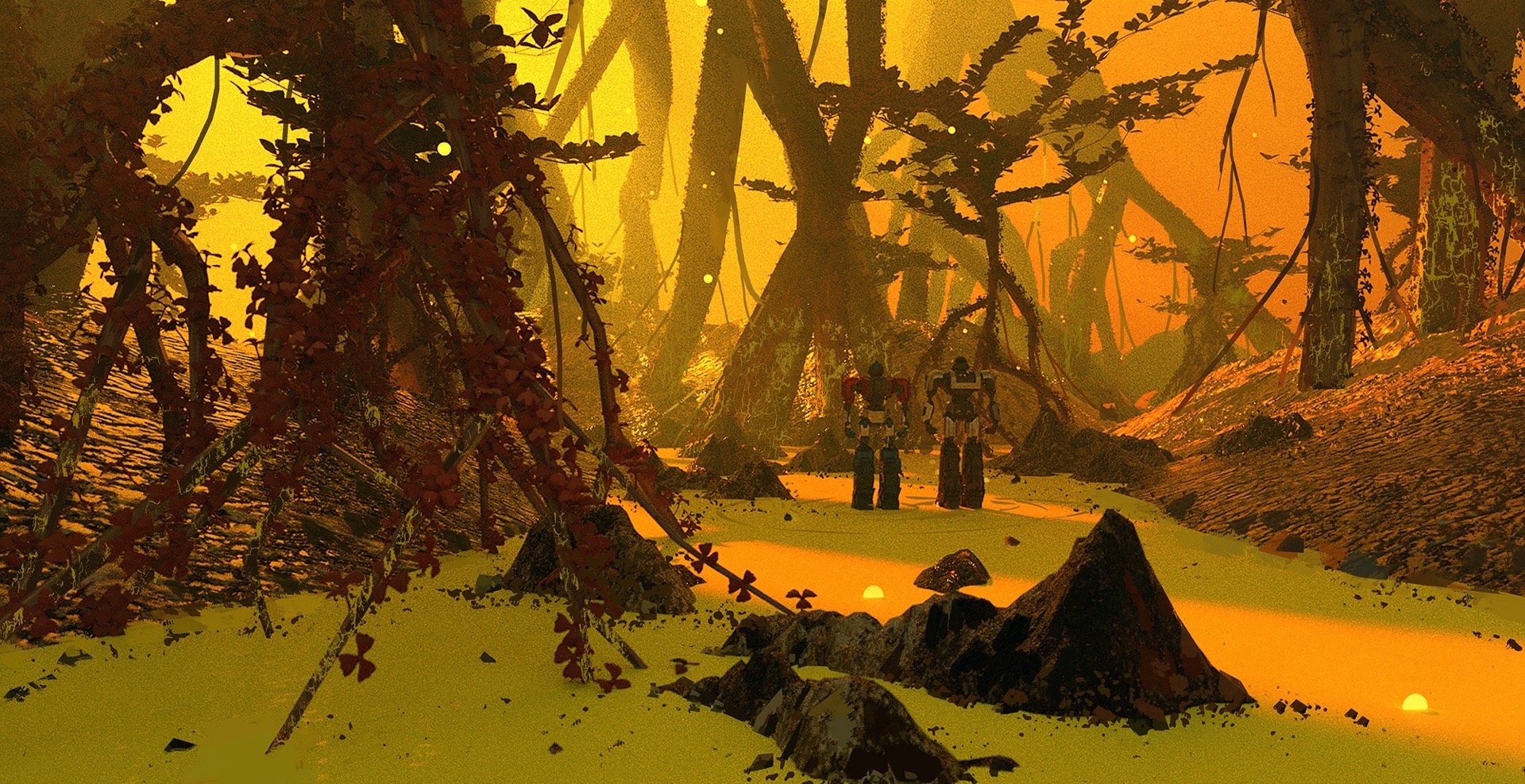 电影《变形金刚:起源》概念场景设计作品欣赏,展现了塞伯坦铁堡与地表