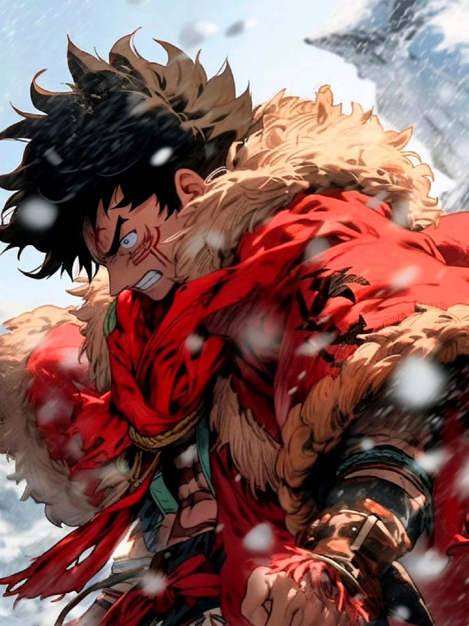 一组北欧风格的海贼王草帽团众人画像,画风偏写实了.