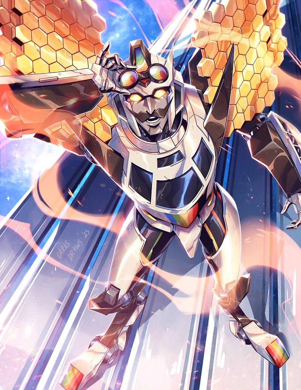 一组变形金刚角色插画欣赏,充满了idw漫画风格,by darlsdraws.