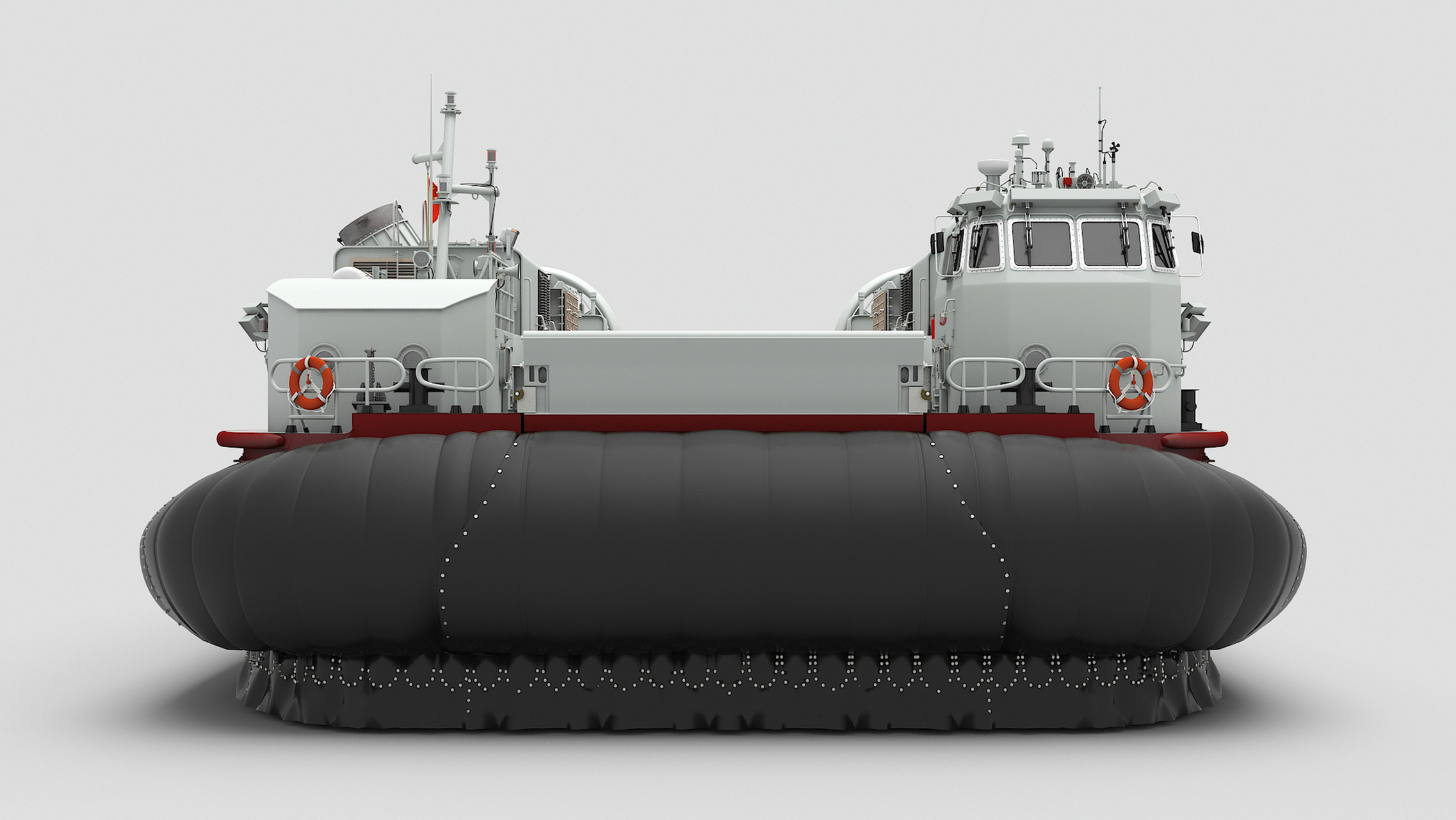 建模欣赏:中国海军 726型气垫登陆艇
