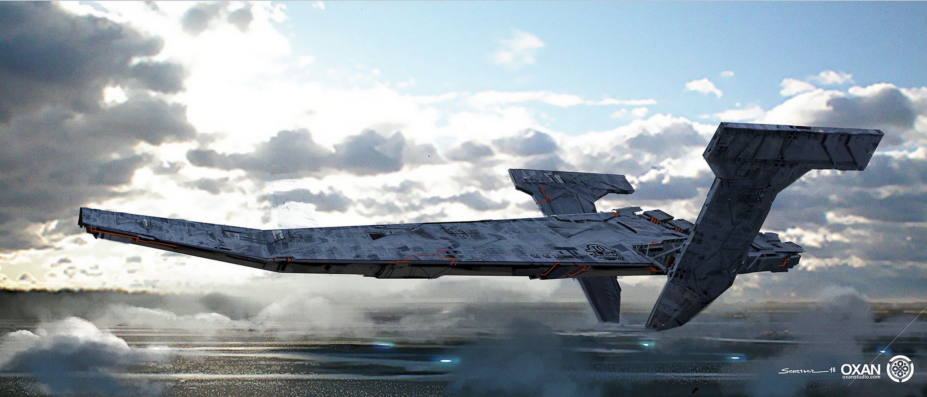 画师yohann schepacz科幻飞船载具设计欣赏,展现了未来不同风格的飞船
