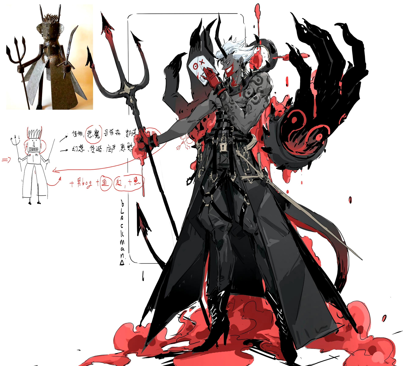 一组拟人插画欣赏,将各种古董进行了角色化,十分华丽,by 花先舍.