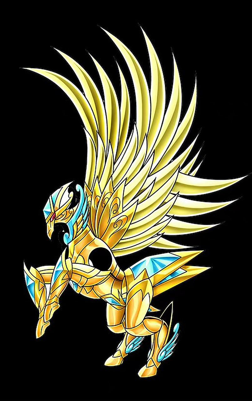 天马座圣衣的不同阶段形态.#动漫# #二次元# #动漫壁纸# #圣斗士星矢