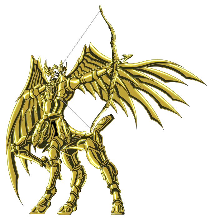 一组动画《圣斗士星矢:冥王神话》黄金圣衣星座形态插画欣赏,缺山羊和