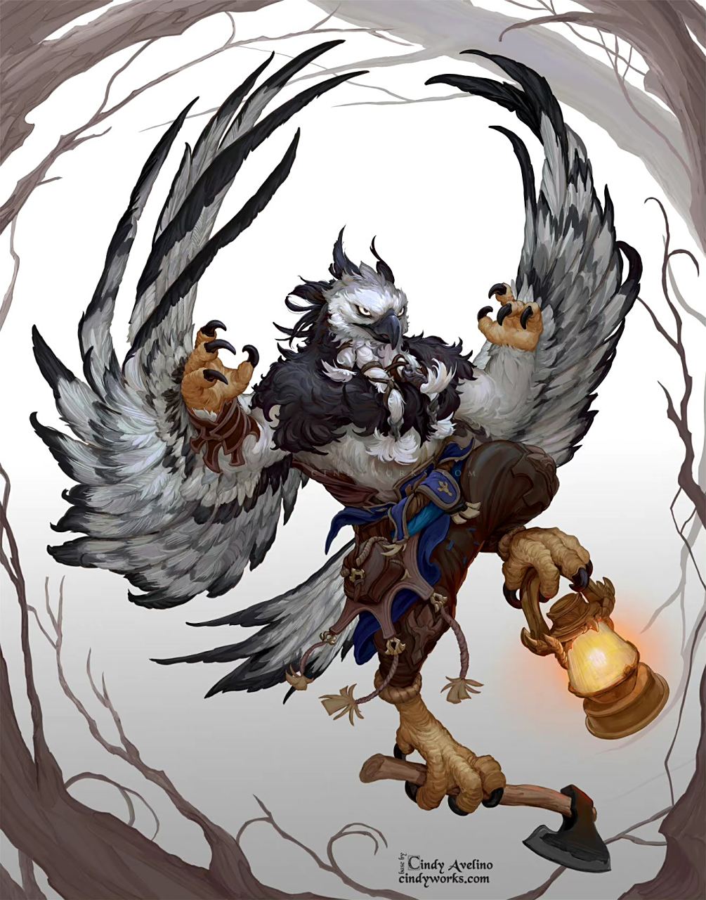 一组动物拟人奇幻角色设定插画欣赏,突出了原型的特色,by cindy