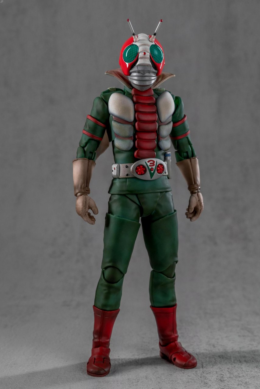 模型欣赏:真骨雕 假面骑士v3 旧化版, 涂装 canfly,摄影 junepop.