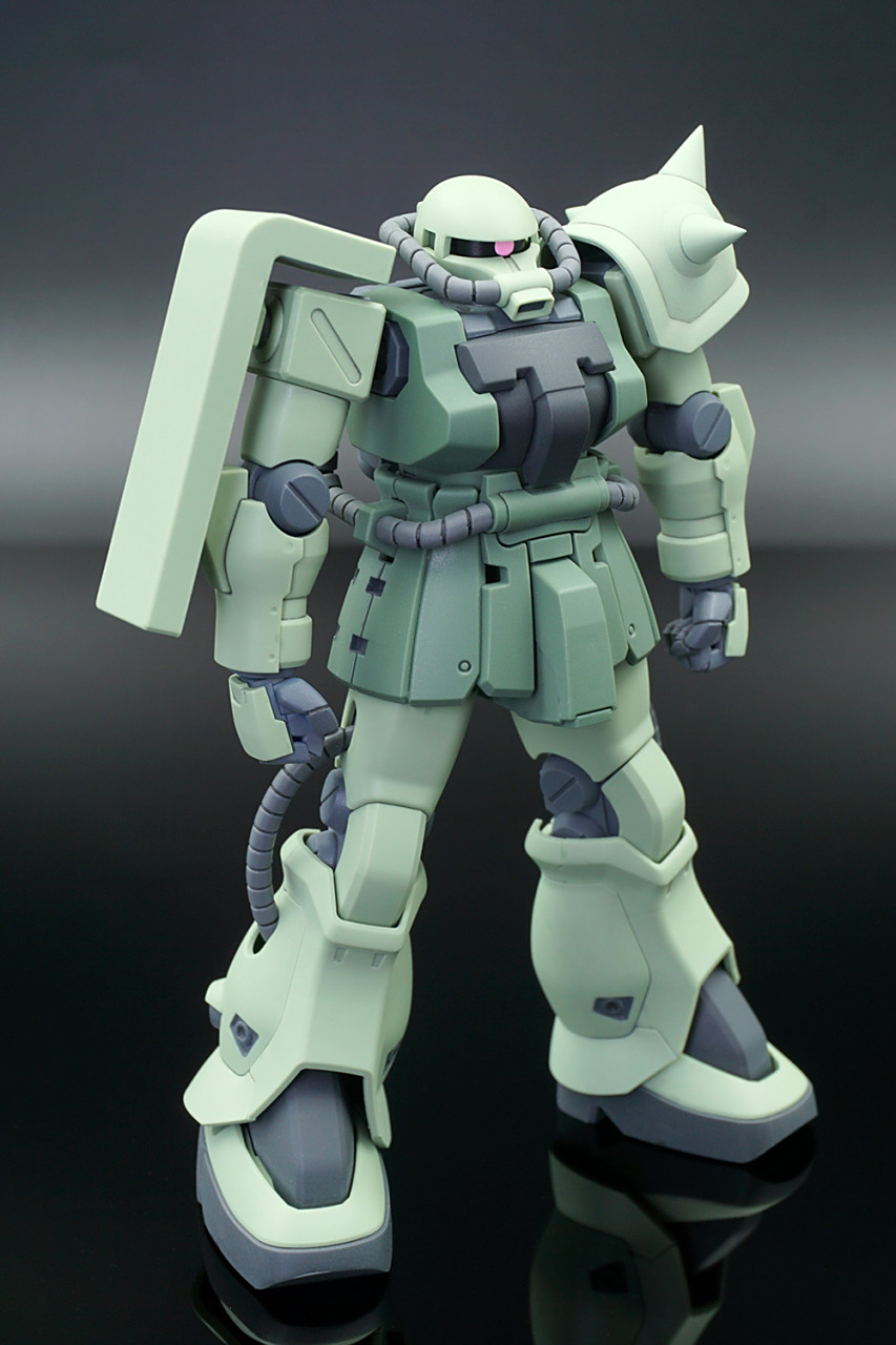 模型欣赏:机动战士高达 hguc ms-06f-2 zaku ii f2 / 扎古ii后期型,by