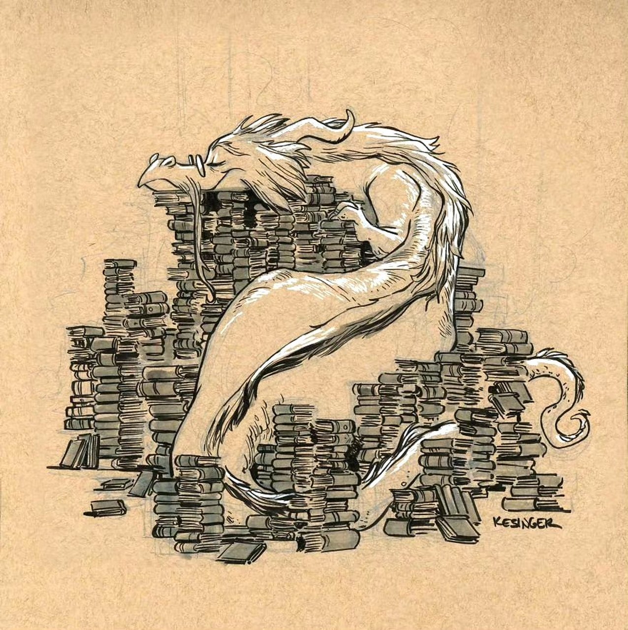 一组西方龙绘画作品欣赏,用漫画的方式展现了其可爱的一面,by brian