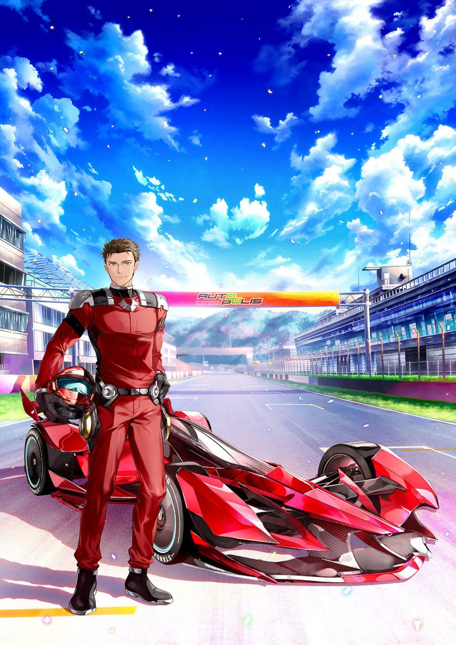 赛车动画《highspeed etoile》宣传海报欣赏,呈现了华丽的人物与赛车.