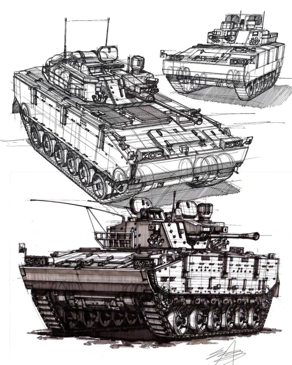 动漫# #插画# #军事武器