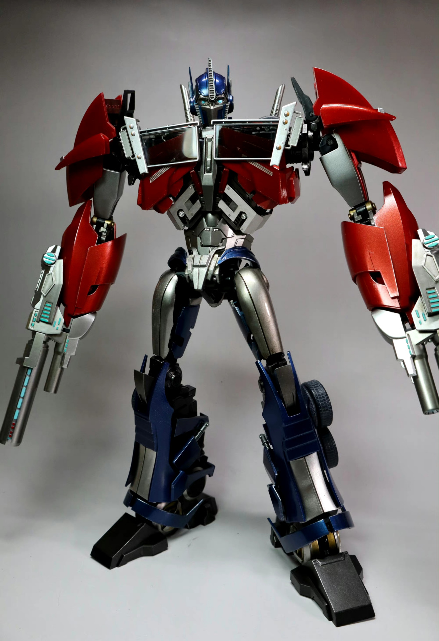 模型欣赏:iw-07 dlx比例 领袖之证 擎天柱.#动漫# #模型# #变形金刚
