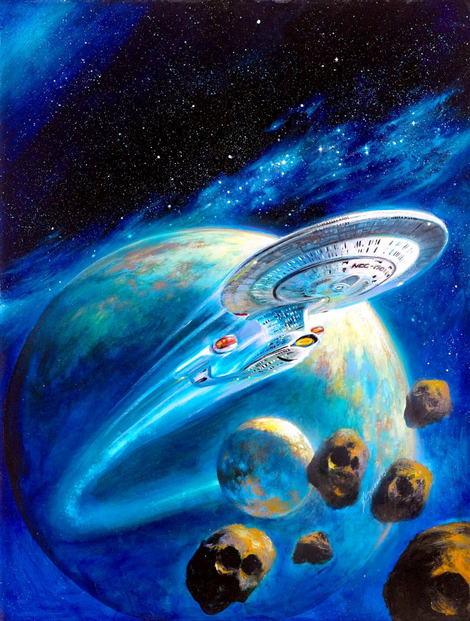 一组《星际迷航》插画作品欣赏,对于我们来说该系列是与《星球大战》