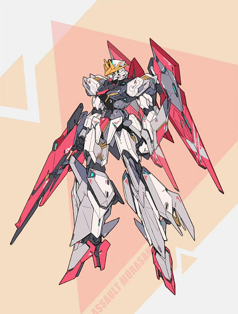 高达seed同人本机设,村雨promax,by 是啊光啊.#动漫# #插画# #高达