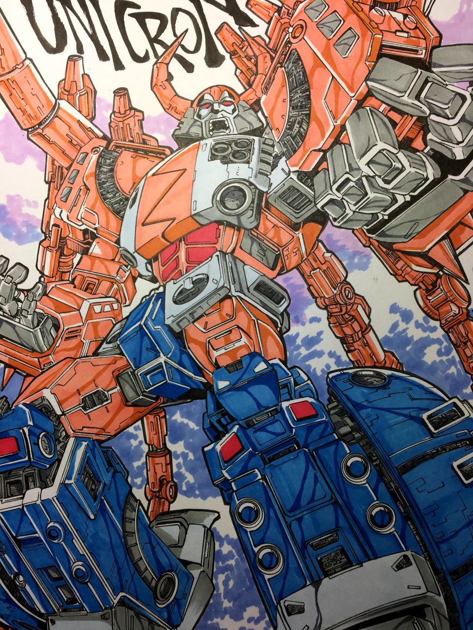 岛国著名画师津岛直人老师近日变形金刚作品更新.