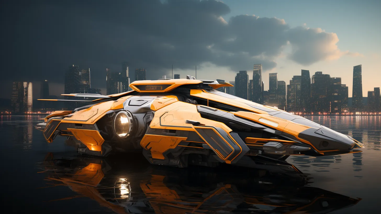 ai生成的一组太空战舰设计作品,展现了人类未来各种造型的飞船,期待这