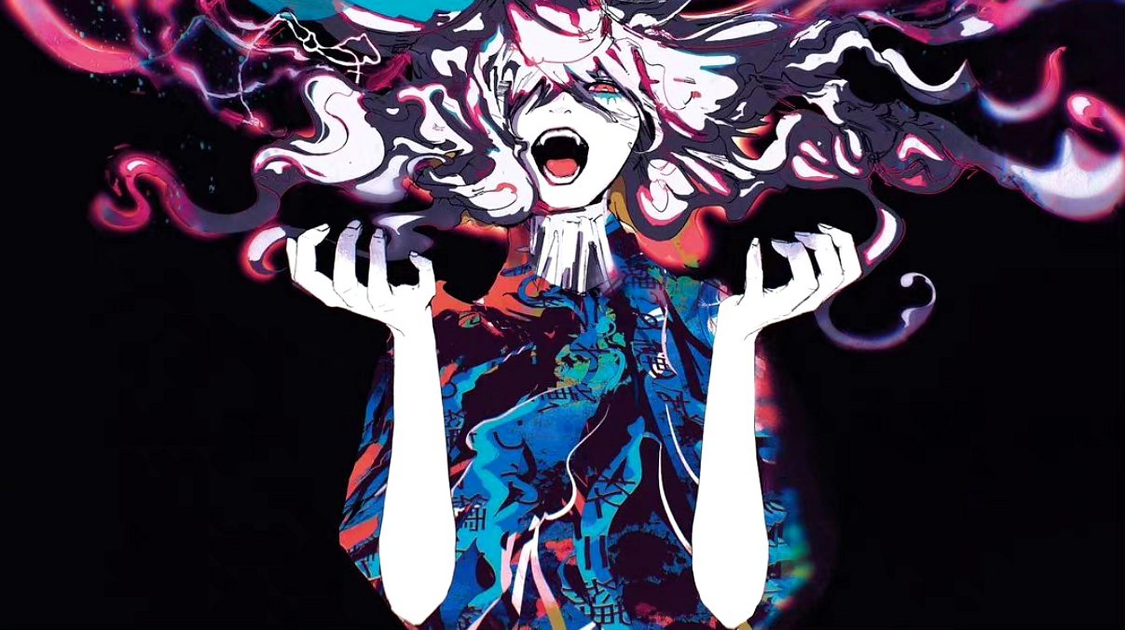 一组抽象而华丽的人物插画,by oniku.#动漫# #二次元# #插画