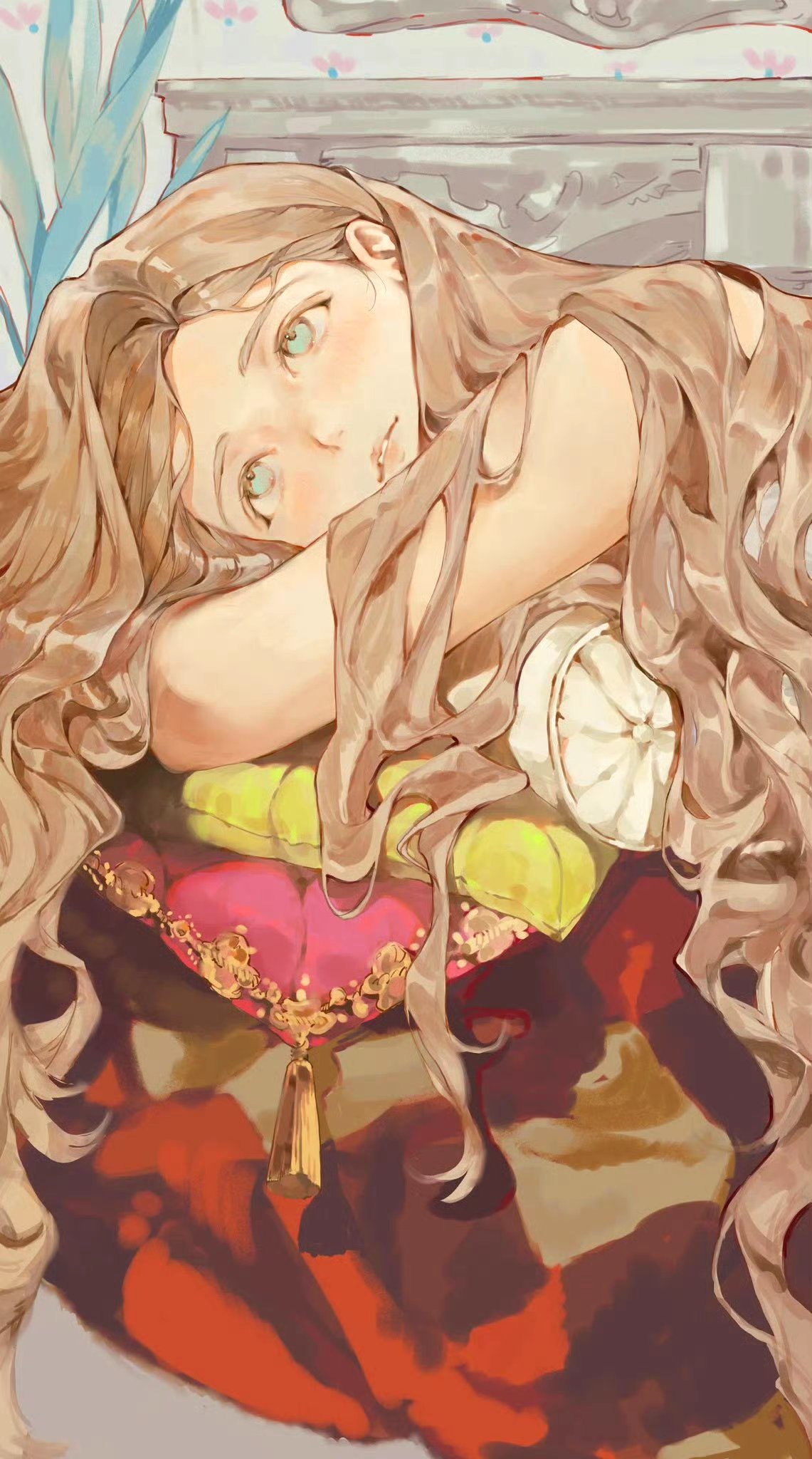 画师cjl绘制的一组动漫人物插画作品,用温暖的色彩描绘了可爱的少女